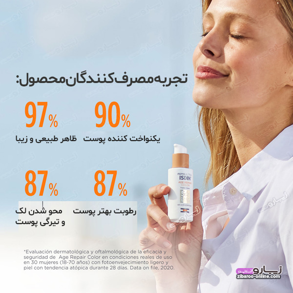 فلوئید ضد آفتاب ISDIN ایزدین مدلAGE REPAIR