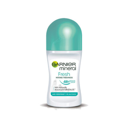 مام رول گارنیر زنانه مدل Garnier Mineral Ladies Roll On Fresh 50ml