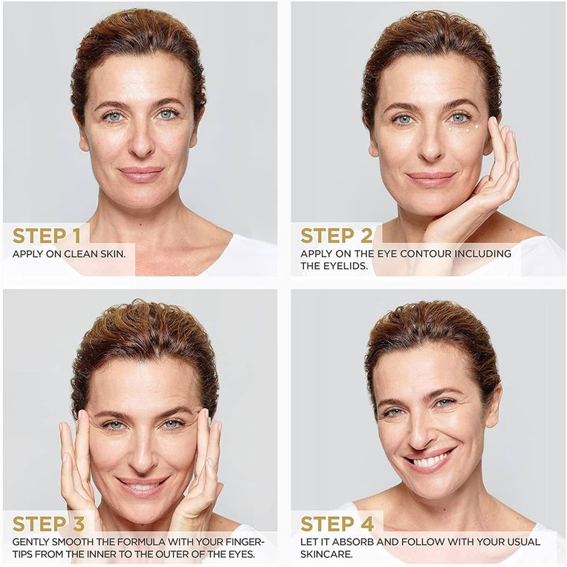 طرز استفاده از کرم دور چشم لورال