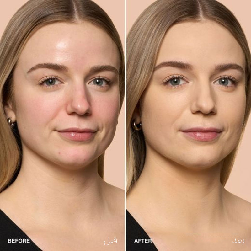 تست قبل و بعد استفاده از Face Base بابی براون