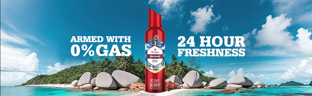 بسته‌بندی اسپری بدن الد اسپایس قرمز