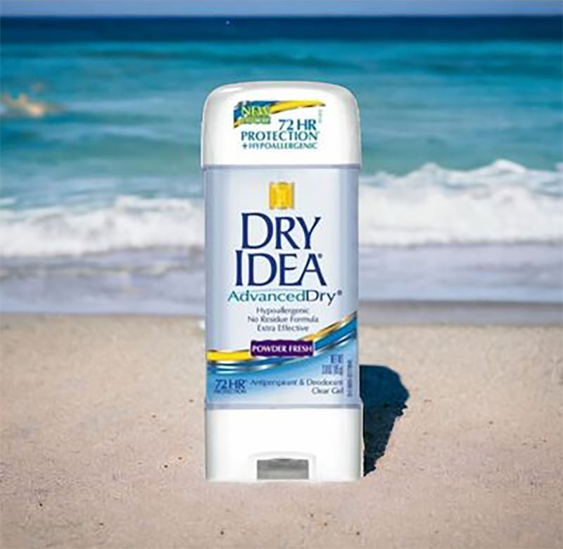 مام ژله‌ای درای آیدیا Powder Fresh با ماندگاری 72 ساعته، رایحه پودر بچه و بدون ایجاد لک روی لباس؛ مناسب پوست حساس. خرید از زیبارو آنلاین