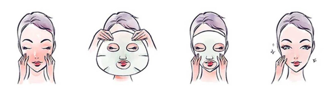 نحوه استفاده از ماسک ورقه ای