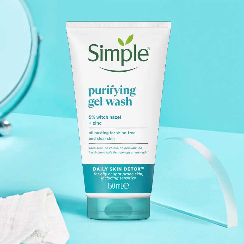 ژل شستشوی صورت سیمپل مخصوص پوست چرب و مختلط
