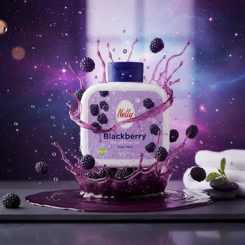NELLY BATH & SHOWER GEL blackberry