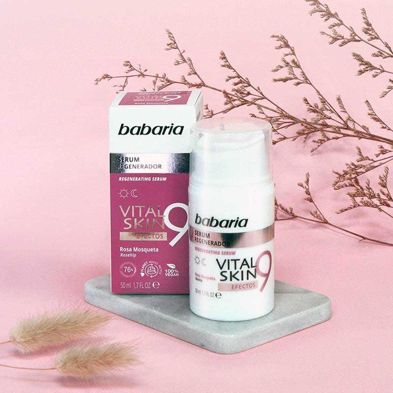 سرم 9 کاره ویتال باباریا Babaria حاوی عصاره گل رز هیپ