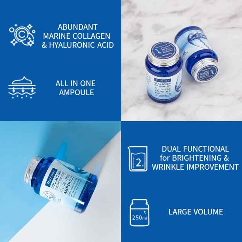FARMSTAY COLLAGEN & HYALURONIC ACID ALL-IN-ONE AMPOULE