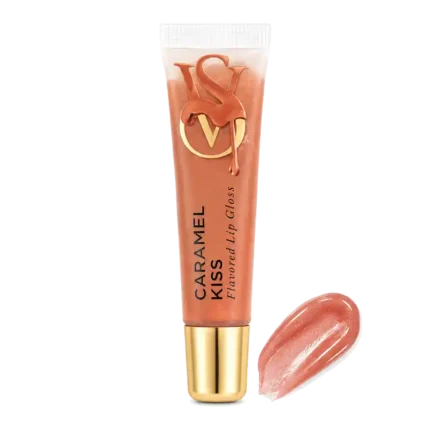 لیپ گلاس ویکتوریا سکرت طعم دار مدل caramel kiss