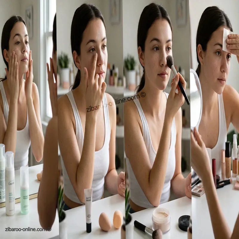تکنیک‌های جلوگیری از برق افتادن و ماسیدن کرم پودر در طول روز